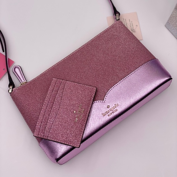 Kate Spade Lola Glitter Crossbody and Card Holder - Picture 3 of 12